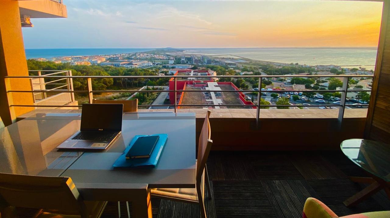 Luxueux T3 Piscine Et Vue Somptueuse Lägenhet Sète Exteriör bild